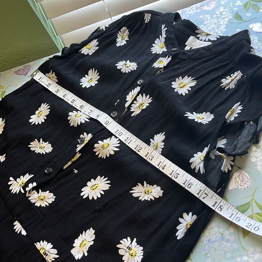 Kate Spade Black Daisy Dot Crepe Romper - Picture 11 of 16